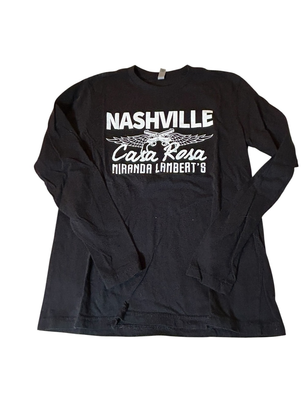 Nashville Miranda Lamberts Casa Ross Graphic Long Sleeve with White Print